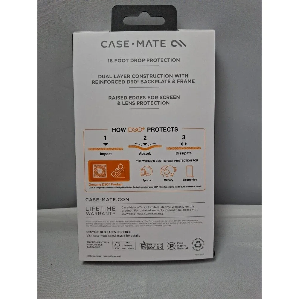 Ultra Clear Protection CASE -MATE D30 Series for Iphone 15 Pro New